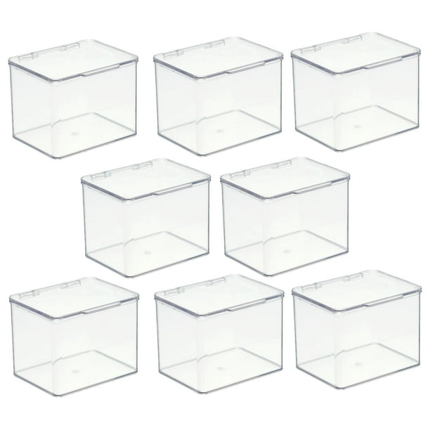 stackable toy storage bins with lids