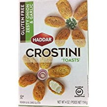Haddar Crostini Toasts Zesty Onion & Garlic Kosher For Passover 4 oz. Pack Of
