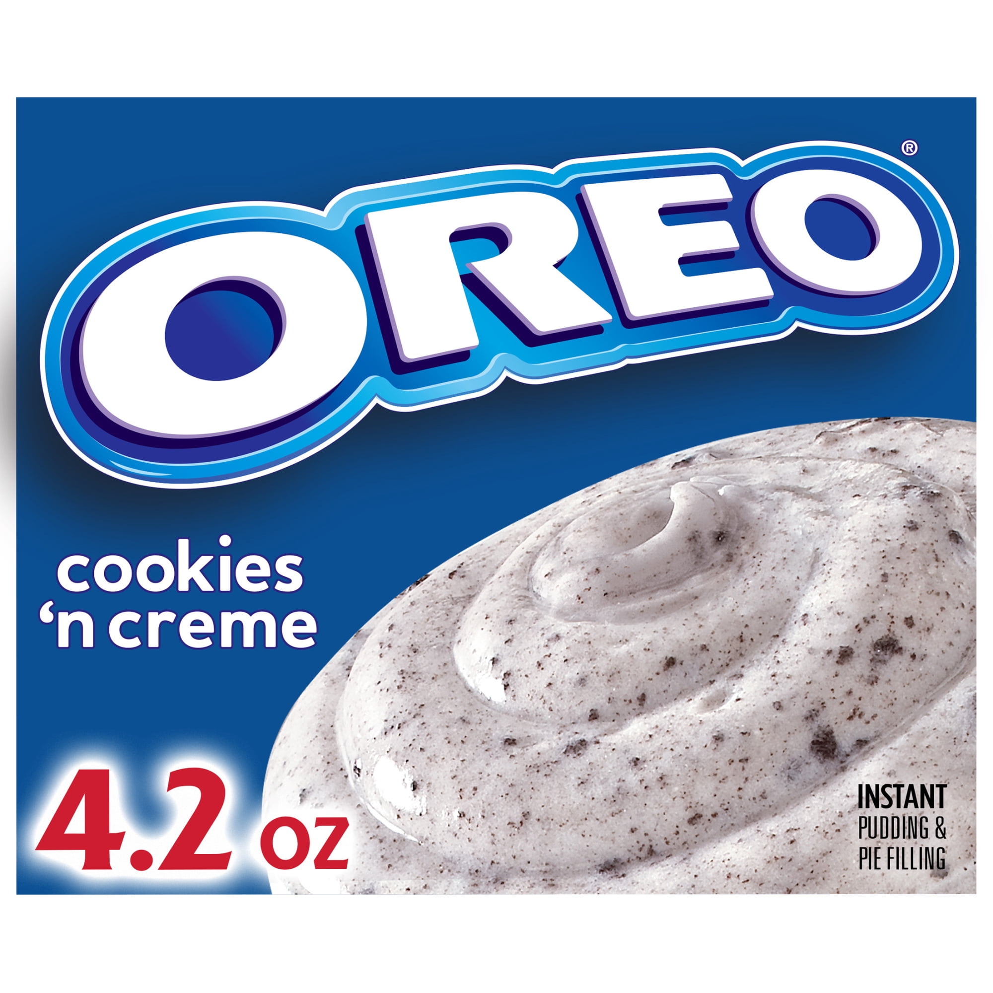 Jell-O Oreo Cookies 'n Creme Instant Pudding & Pie Filling Mix, 4.2 oz Box