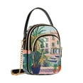 thumbnail image 7 of FORMRS Crossbody Bag for Women Quilted Travel Shoulder Cell Phone Purse with Chain Strap Handbag, Window Scene, 7 of 7