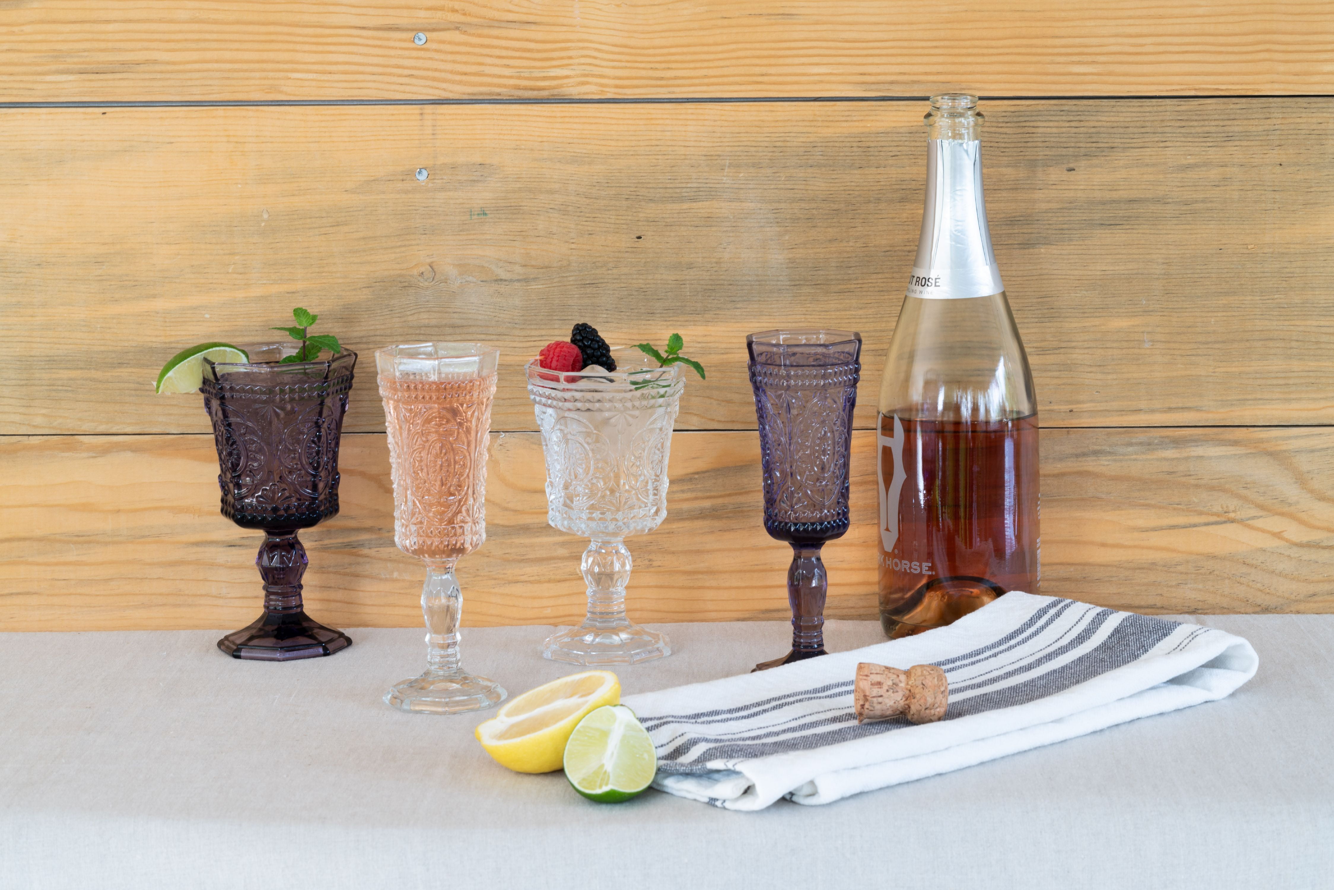 10 Strawberry Street Vatican 4 oz Champagne Flute, Set of 6, Amber Glass