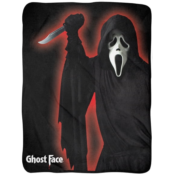 Scream Movie Throw Blanket - Ghostface Fuzzy Soft Fleece Throw Blanket For Bed or Couch 46" X 60"