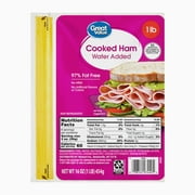 Great Value Cooked Ham, 16 oz