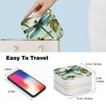 thumbnail image 4 of Mother's Day Dragonfly Stylish Jewelry Box with Adjustable Grids & Metal Zipper for Rings, Earrings, Bracelets - Compact and Convenient, 4 of 6