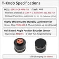 thumbnail image 5 of T-Knob ESP32-C6-MINI-1U Highly Efficient Zero Standby Current Driver Hall Based Angle Position Encoder Sensor Knob Board, 5 of 5
