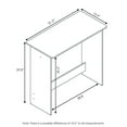 thumbnail image 6 of Furinno Simplistic Parsons Study Table, Light Blue/White, 6 of 6