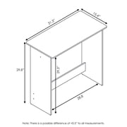Furinno Simplistic Parsons Study Table, Light Blue/White