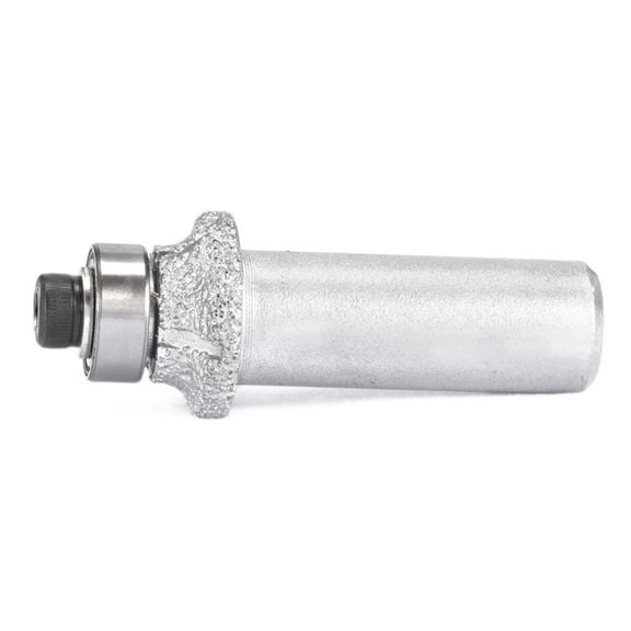 ILOVETOOL Diamond Router Bits Bullnose Radius 3mm 1/8" Grit 60 Brazed Profile Wheel Rotary Tools with 12.7mm 1/2'' Shank for Stone Glass Marble Granite
