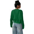 thumbnail image 5 of Dwellite Women's Cardigan Sweater Lightweight Soft Knit Long Sleeve Crew Neck Button Down Dressy Cute Spring Fall Business Casual Work Travel Tops Green S, 5 of 6