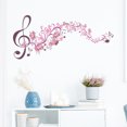 thumbnail image 5 of piaybook Wall Sticker Music Symbols Flower Playing Bedroom Living Room Porch Home Wall Decoration Wall Sticker Art Stickers For Living Room Bedroom Home, 5 of 7
