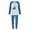 Men-Blue, variant on REORIAFEE Christmas Pajamas for Family 2 Piece Loungewear Long Sleeve Top and Pant Santa Graphic Soft Sleepwear Blue S-2XL