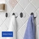 thumbnail image 5 of Gancho adhesivo de pared | Soporte para toallas fuerte sin taladro para cocina, baño, dormitorio | Perchero decorativo multiusos | Organizador de ropa | Instalación fácil | Blanco | 4.5x4.5x2.2cm, 5 of 9