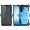 thumbnail image 6 of Ebizware Samsung Galaxy A17 5G Case with [Built-in Screen Protector] and Swivel Holster Belt Clip, Military Grade Heavy Duty Protective Defender Kickstand Phone Case Cover for Galaxy A17 5G - Blue, 6 of 9