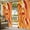 Orange, variant on Outdoor Curtains for Patio Waterproof, Orange Yellow Outdoor Privacy Panels Grommet, Modern Ombre Abstract Aesthetic Art Blackout Outside Curtains for Porch/Cabana/Pergola/Gazebo 54"x95", 1 Panel