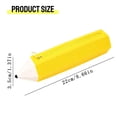thumbnail image 2 of Pencil Shaped Case, Cute Pencil Shaped Storage Bag with Side Zipper, Soft and Durable Pen Case for study, Art Supplies, and Stationery Organizer, Fun Novelty Gift for Students, Yellow, 2 of 4