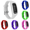 thumbnail image 2 of Bracelet Montre Numérique Sport Course en Silicone Podomètre Calories Pas Compteur, 2 of 5