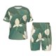 thumbnail image 1 of Balery Lotus Golden Line Conjunto de Pijama Infantil de Manga Corta con Estampado – Ropa de Dormir de Algodón Suave-Large, 1 of 6