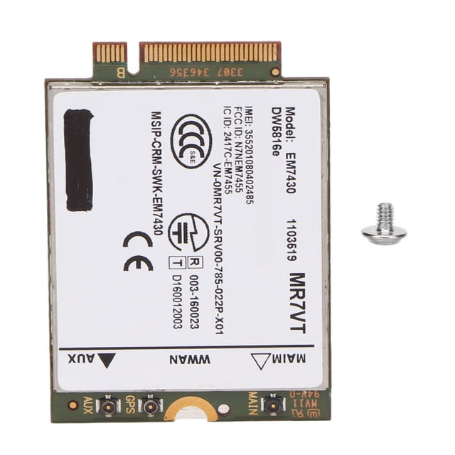 Tarjeta de red 4G LTE para Dell Latitude 7280, 7285, 7290, 7389, 7390, 7480, 7490, E7470, tarjeta de red M.2 Plug and Play de 300 Mbps