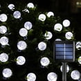 thumbnail image 1 of Cadena de luz solar de 5m, 20 bolas de bombillas LED, luces navideñas, luces decorativas para acampada y jardín al aire libre, 1 of 6