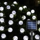 thumbnail image 1 of Cadena de luz solar de 5 m, 20 bolas de bombilla LED, luces de vacaciones, luces decorativas de jardín para acampar al aire libre Zhivalor BST3046962-2, 1 of 6