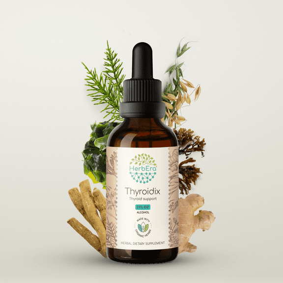 Thyroidix Alcohol Extract Tincture. Thyroid Support 2 oz