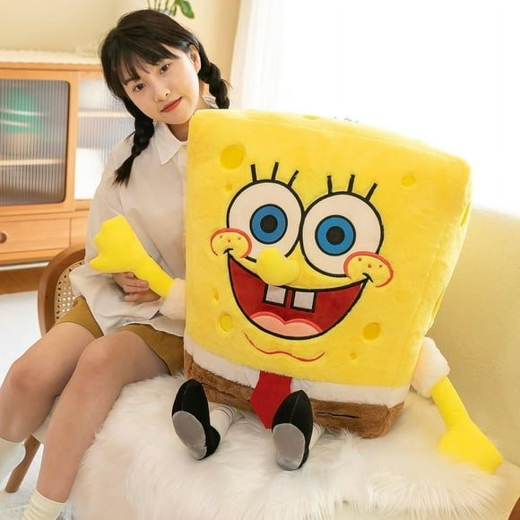 SpongeBob SquarePants Plush Toy Doll 35cm, Cute Kids Toy, Authentic Quality Soft Plush Animal Toy, PP Cotton Filling Rabbit Plush Texture, Gift for Kids, Ideal Plush Toy for All AgesLG015