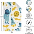 thumbnail image 2 of Coolnut Kitchen Dish & Tea Towel Astronaut Rocket Planet Reusable Cloths for Cooking and Drying Dishes for Home Kitchen Cleaning, 28x18in-1PC, 2 of 6