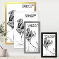 thumbnail image 4 of Designart 'Monochrome Japanese Oriental Crane Bird' Traditional Framed Art Print, 4 of 4