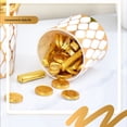 thumbnail image 4 of Set Of 3 Gold Detailing Food Grade Jars Kitchen Organization Coffee Containers, 4 of 10
