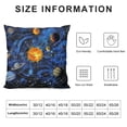 thumbnail image 5 of Orinice Planets Sun Graphic Decorative Throw Pillow Cover for Home Couch Living Room Bed Sofa - 1PC 20x20in, 5 of 5