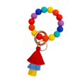 thumbnail image 3 of Beaded Key Chain Bracelet Wristlet Key Chain Bangle Cute Keys Holder Jewelry Red, 3 of 10