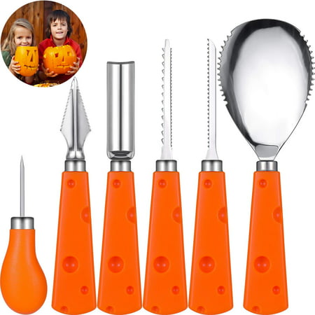 Pumpkin Carving Kit,Pack of 6 Pumpkin Carving Tools,Sturdy Carving Tools for Pumpkin Stainless Steel Professional Pumpkin Carving