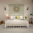 thumbnail image 4 of Alazyhome  Platform Metal Bed Frame with Headboard, Iron Slat Support Gold Antique Includes Hardware Twin XL Farmhouse, Traditional, 4 of 5