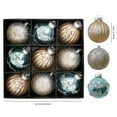 thumbnail image 3 of FeiFu 3.14in Irregular Christmas Balls Shapes Colorful Painted Designs Lightweight for Christmas Tree Hanging and Holiday Festive Decor, 3 of 6