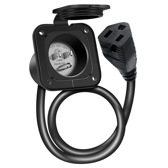 EcoNesxp AC power inlet plug 3 wire shore power plug 2 wire shore power plug 2 pole amp