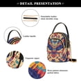thumbnail image 4 of FORMRS Crossbody Bag for Women Quilted Travel Shoulder Cell Phone Purse with Chain Strap Handbag, Colorful Abstract Eagle, 4 of 7