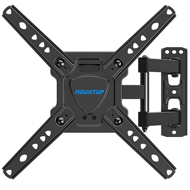 MOUNTUP Soporte de pared para TV de movimiento completo para la mayoría de televisores de 26 a 50 pulgadas, Max VESA 300x300 mm Soporte de pared para TV con ajuste de nivel de extensión inclinable gir