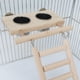 thumbnail image 2 of Patio de juegos para pájaros Parrot Playstand Escalera de gimnasio Tazas de alimentador de material acero inoxidable Tazón para mascotas Aves Yinane Puesto de juegos para pájaros, 2 of 5
