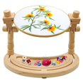 thumbnail image 1 of Soporte para bordar guofa, ajustable, giratorio, manos libres, madera, 1 of 7
