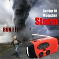 thumbnail image 5 of 2000mAh Multifunctional Portable Solar Hand Crank Radio FM AM WB Weather Radio USB Charging Emergency LED Flashlight Power Bank ,Handy Bright, 5 of 5