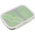 thumbnail image 1 of Two Compartments Bento Box, Silicone Food Container Collapsible Lunch Bowl for Outdoor Travel Picnic 20oz+13oz, 1 of 6