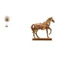 thumbnail image 1 of Escultura De Caballo De Hoja De Metal Abstracta Nórdica, Figura Creativa, Adorno Para Mesa, Fiesta, Hogar, Oficina, Decoración, Estatua De Animal, Artesanía De Resina Grabada, 1 of 8