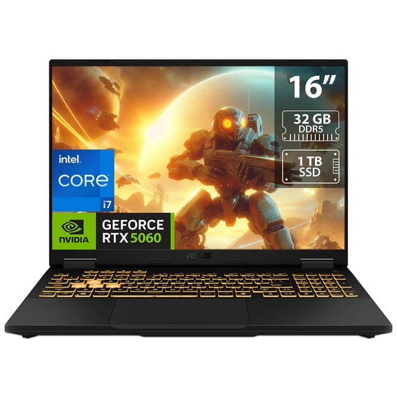 Laptop Gamer ASUS TUF F16: Intel Core i7 14650HX, RAM 32GB DDR5, SSD 1TB, Pantalla 16", RTX 5060, Windows 11 Home