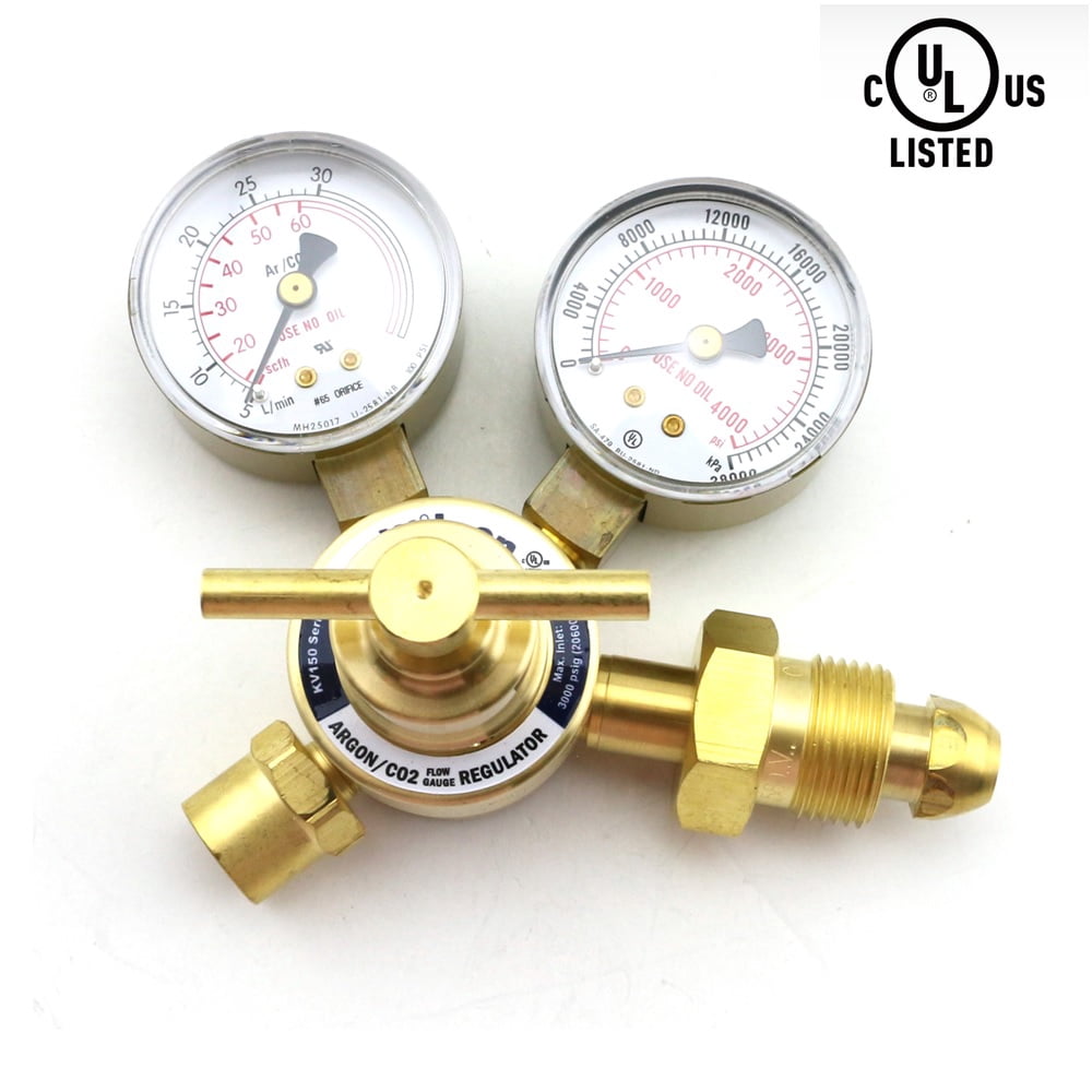 WeldingCity Light Duty Flowmeter Regulator AF150-580 Victor Style 150-series (0781-1103) for Argon And Argon/CO2 Mix (UL-Listed)