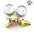 thumbnail image 2 of WeldingCity UL-Listed Regulator Flowmeter AF150-580 Victor Style (0781-1103) with 25-ft Inert Gas Rubber Hose (1/4" ID) for Argon and Argon/CO2 Mix, 2 of 3