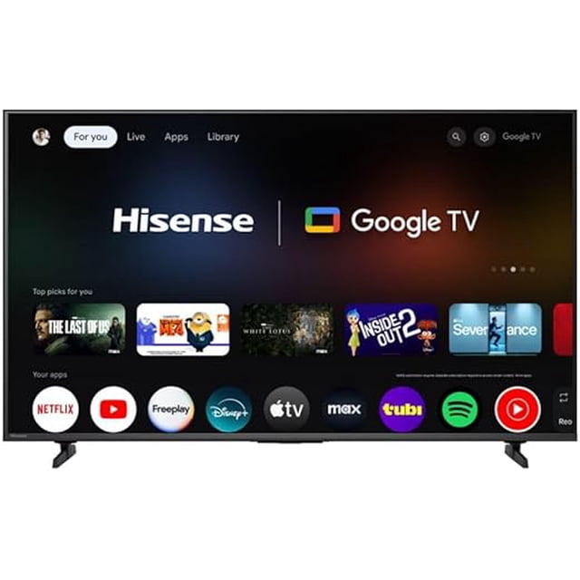 Televisión LED Smart TV Hisense 50H5BG de 50", Resolución 3840 x 2160 (Ultra HD 4K), Google TV, HDR, Color Negro.