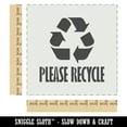 thumbnail image 2 of Please Recycle with Symbol DIY Cookie Wall Craft Stencil - 9.0 Inch, 2 of 5