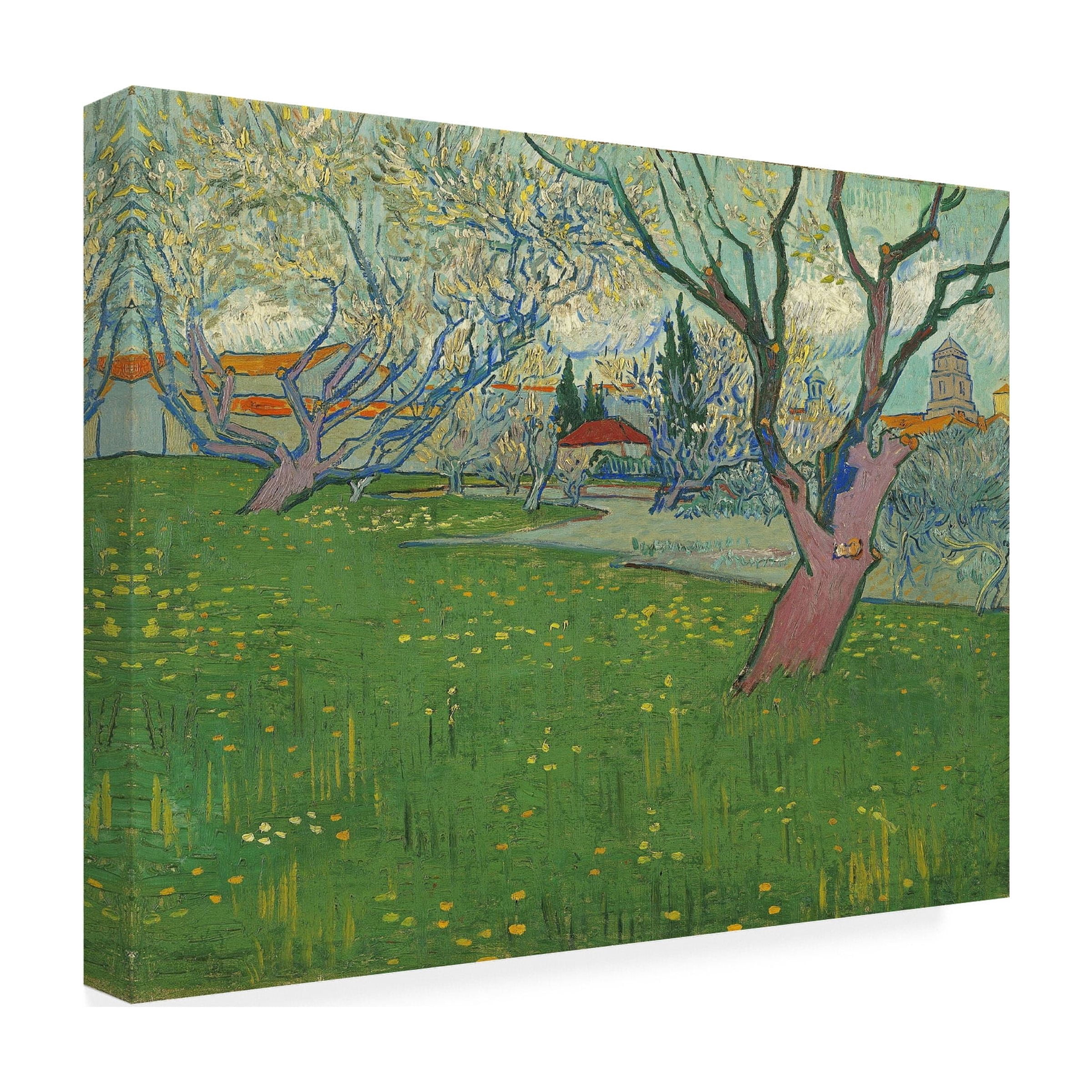 Van Gogh 'Orchards In Blossom View Of Arles' Canvas Art