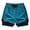 Sky Blue, variant on Two Layer Athletic Shorts For : Flowy Fit Secure Inner Short Lightweight Running And Workout Partner Elastic Waist Shorts Women