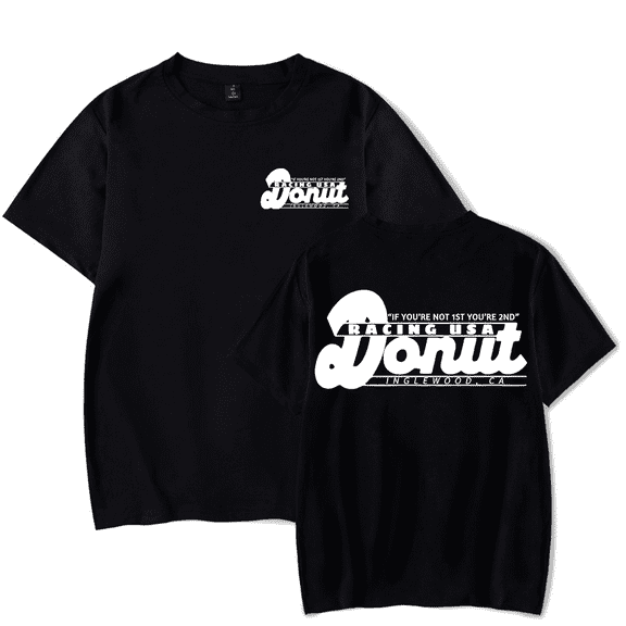 Donut Racing T-Shirt Men/Women Streetwear T-Shirt Shirt Short Sleeve